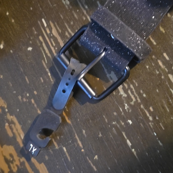 NWT Distressed Studded Black Glitter Belt
